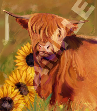 &quot;Sunflower Cow&quot;