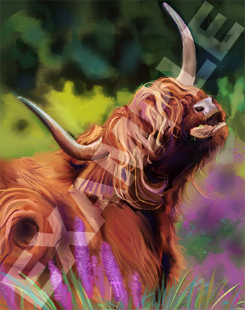 &quot;Lavender Cow&quot;